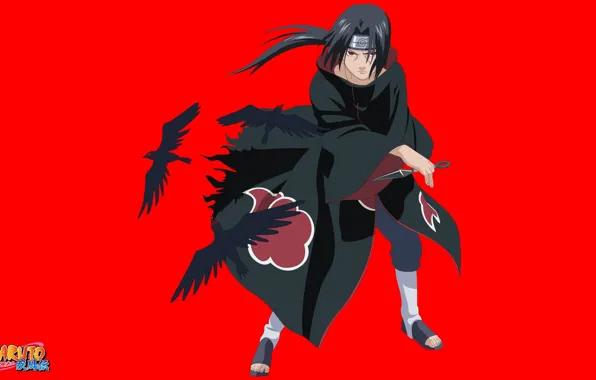 Game, Hero, crow, spy, anime, red eyes, man, sharingan