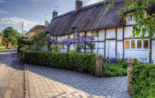 The city, photo, street, England, home, Hampshire, Easton