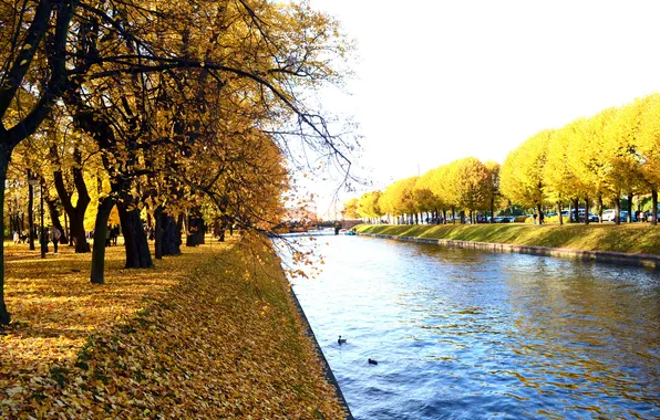 Picture river, channel, Russia, promenade, Peter, Saint Petersburg, St. Petersburg, Russian Museum