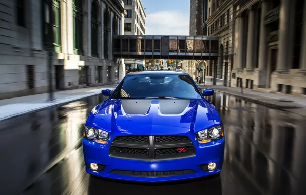 The city, street, Dodge, car, Charger, the front, R/T, Daytona