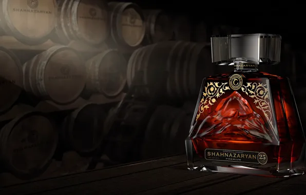 Cognac, barrels, cognac, cognac Shahnazaryan