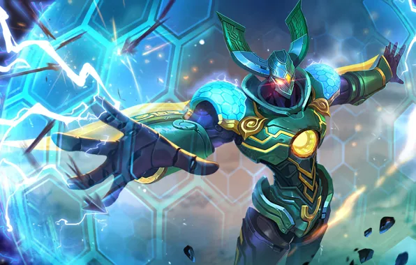 The game, robot, helmet, King of Glory