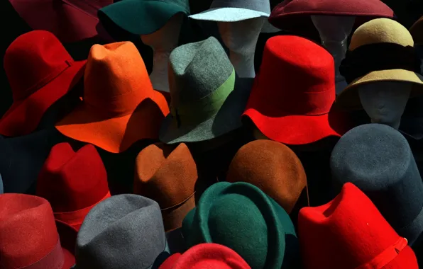 Picture background, color, hats
