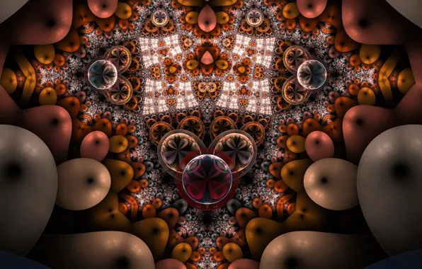 Abstraction, pattern, fractals, fractal, ornament, abstract background