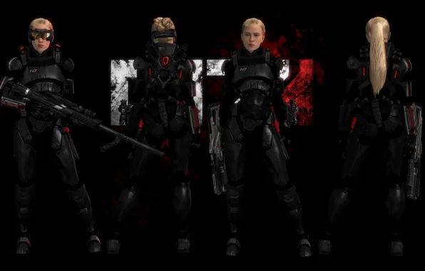 Weapons, girls, soldiers, armor