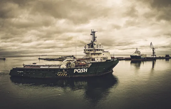 The ship, ship, posh, oilandgas, supplyvessel, offshore, offshorevessel, anchorhandling