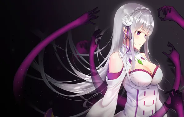 Darkness, hands, Emilia, Re Zero Kara Hajime Chip Isek Or Seikatsu, Life In The Alternative …