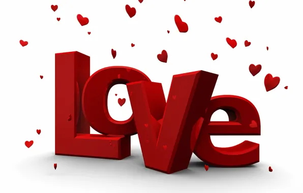 Picture Love, Love, Hearts, The inscription, Valentine's day, 14 Feb, The word, Valentine's Day