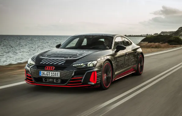 Picture road, movement, Audi, coupe, 2020, RS e-Tron GT Prototype