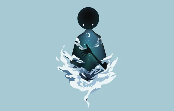 Background, being, vector graphics, greenmapple17, Deemo- Reflection (Mirror Night)