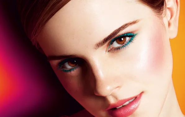 Look, close-up, face, makeup, advertising, hairstyle, brown hair, beauty