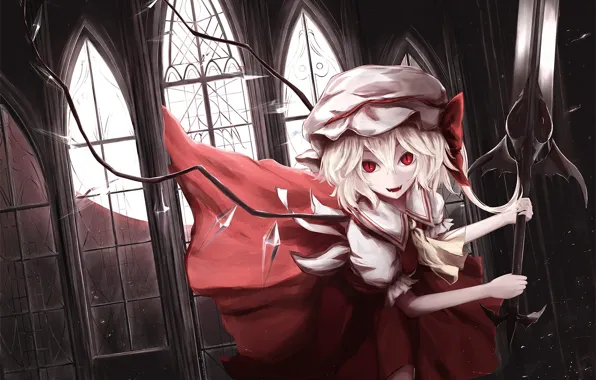 Look, anime, art, girl, Touhou