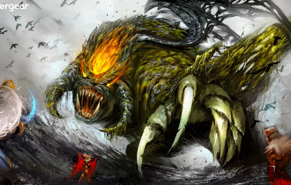 Monster, claws, by Panda