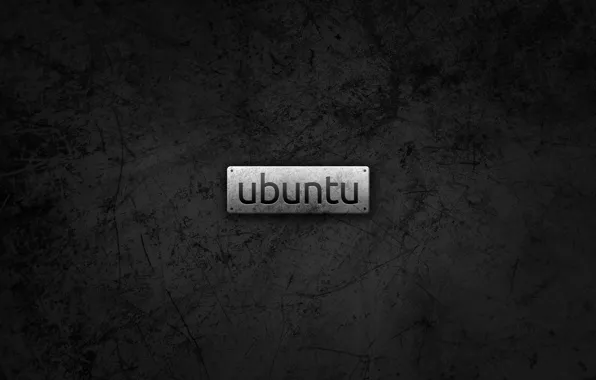 Logo, Metal, logo, Linux, style, Linux, Ubuntu, Ubuntu