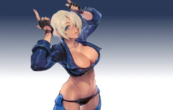 Girl, hot, sexy, boobs, anime, sign, angel, babe