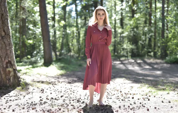 Forest, trees, nature, model, sexy woman, countryside, gorgeous, photoshoot
