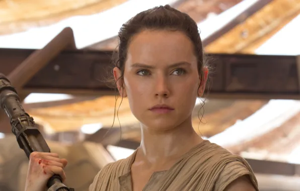 Picture cinema, Star Wars, movie, film, Star Wars: Episode VII: The Force Awakens, Daisy Ridley Rey