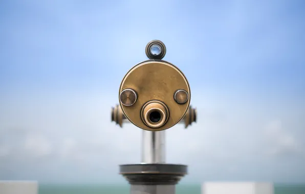 Nederland, Zuid-Holland, The Hague, tourist telescope