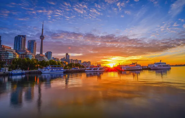 Picture sunset, Canada, Toronto