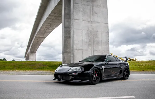 Picture Toyota, Bridge, Black, Supra