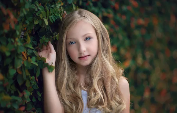 Background, mood, portrait, girl