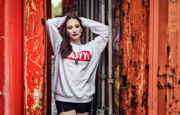 Girl, background, Elena