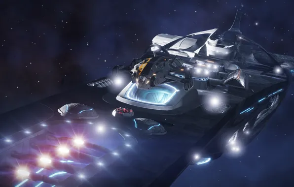 Space, Spaceship, spaceship, Elite: Dangerous
