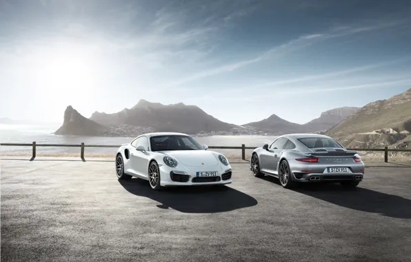 Grey, 911, Porsche, turbo, white and