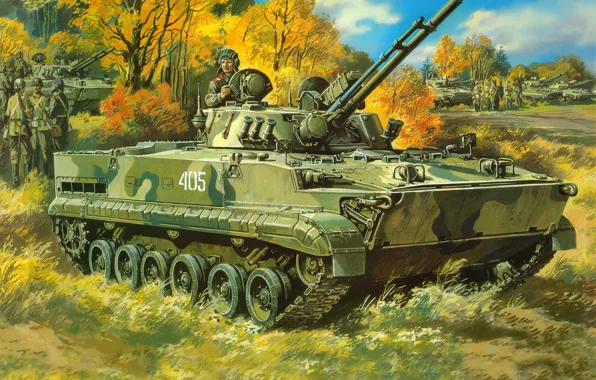 Picture figure, infantry fighting vehicle, The BMP-3