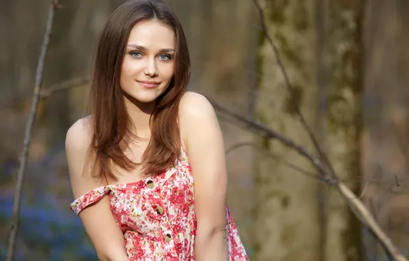 Look, smile, hair, sundress, Zlatka And