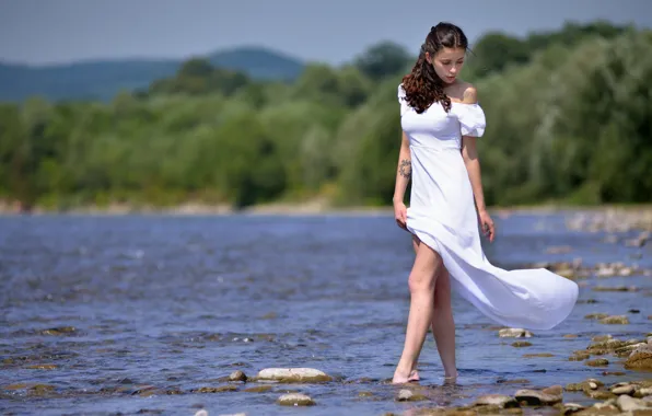 River, dress, tattoo, legs, Ivan Borys