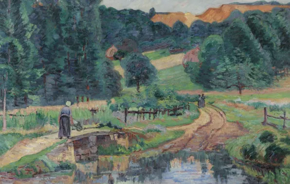 Picture, Arman Hyomin, Armand Guillaumin, Landscape Saint Sharon