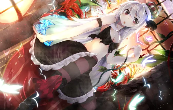 Girl, butterfly, crown