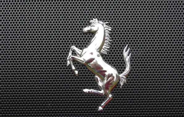 Metal, horse, grille, emblem, 2014