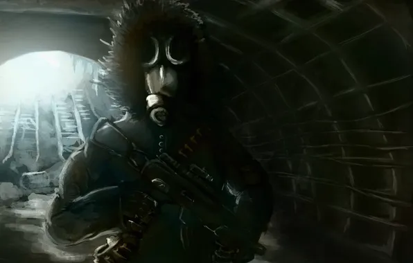 Metro, soldiers, Moscow, metro 2033, Artem