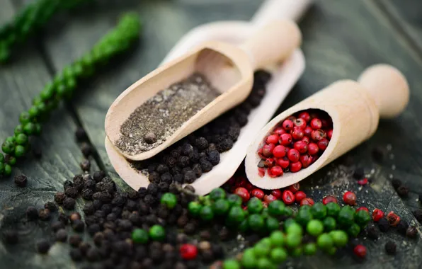 Picture wood, spicy, black pepper, sweet peas