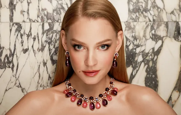 Picture look, girl, decoration, portrait, makeup, beautiful, Svetlana Khodchenkova