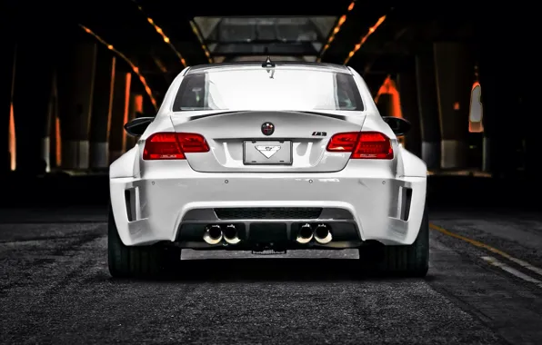 Bmw, ass, white, Vorsteiner, tuning, coupe, GTRS3, e92