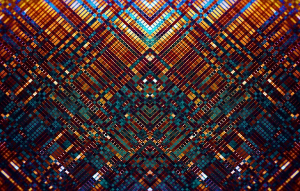 Picture mosaic, abstraction, pattern, bright