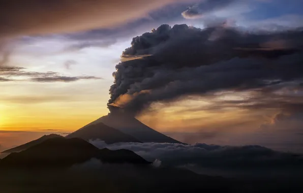 The volcano, Bali, Indonesia, Bantang