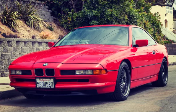 Red, BMW, BMW, Red, E31, 1997, 850ci