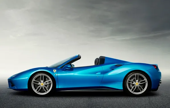 Ferrari, Profile, Ferrari, Spider, 488