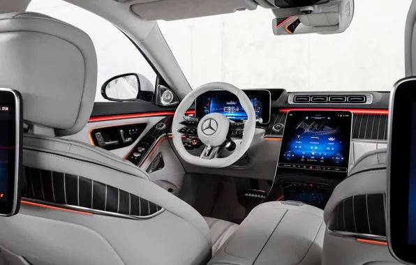 Picture Mercedes, AMG, the interior of the car, Mercedes-AMG S 63 E Performance