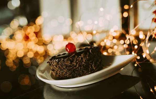 Chocolate, cake, cream, sweet