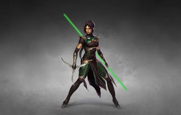 Girl, Minimalism, Style, Girl, Warrior, Fighter, Style, Warrior