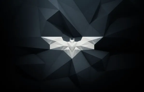 Picture batman, white, emblem, black, bat, paper, gray