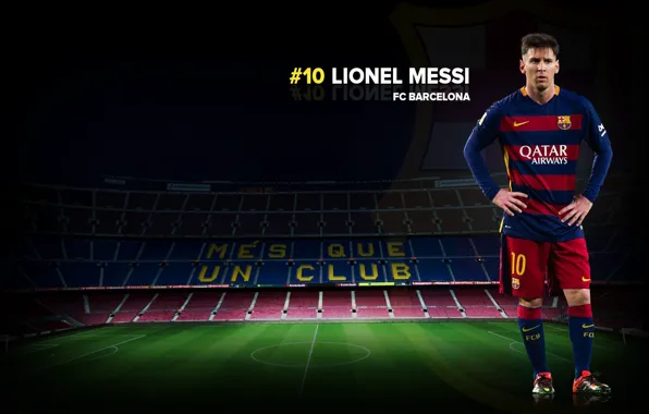 Wallpaper, sport, football, Lionel Messi, Camp Nou, player, FC Barcelona, My As a Club