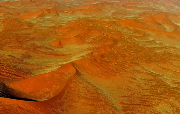 Sand, orange, desert, dunes, Africa, Namibia