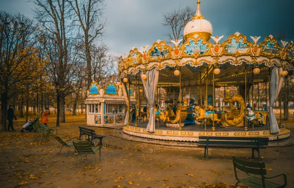 Picture Paris, France, Carousel