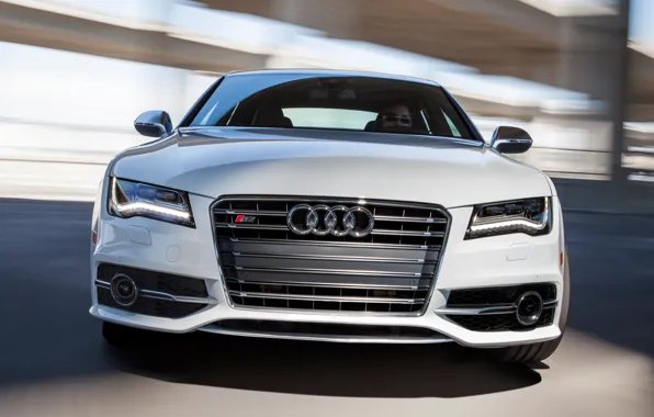 Picture Audi, Road, Audi, White, Machine, Movement, Machine, Car